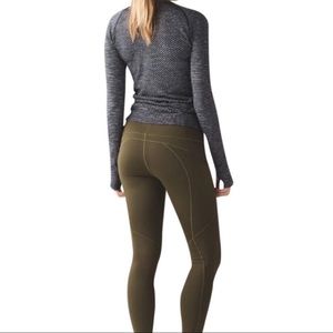 Lululemon First Mile Tech Tight Military Green S 4